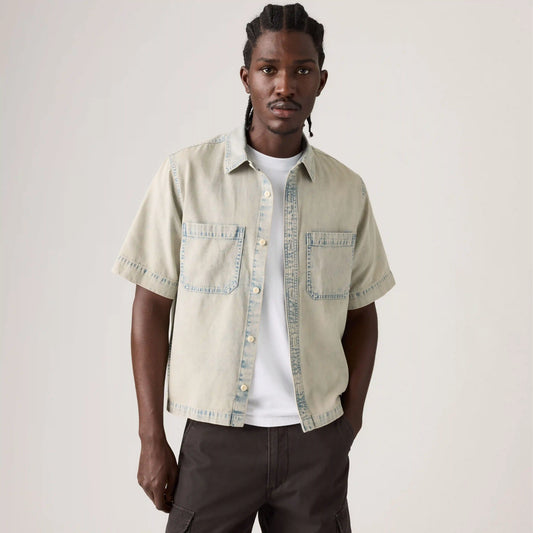 Short-Sleeve Mechanic Boxy Shirt