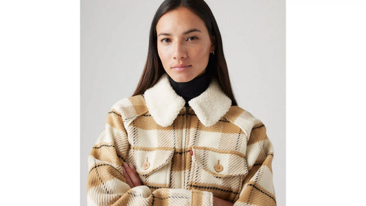 Shrunken '90s Flannel Jacket