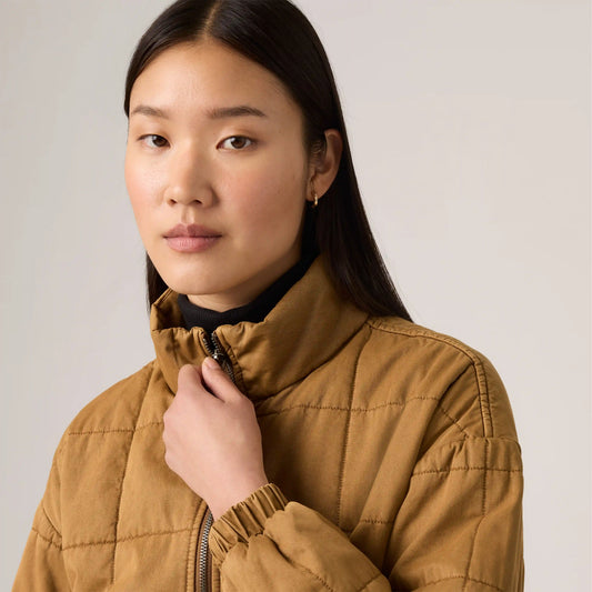 Box Quilted Relaxed Cotton Jacket