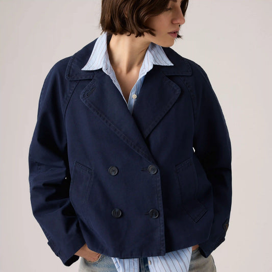 Bree Cropped Swing Trench Jacket