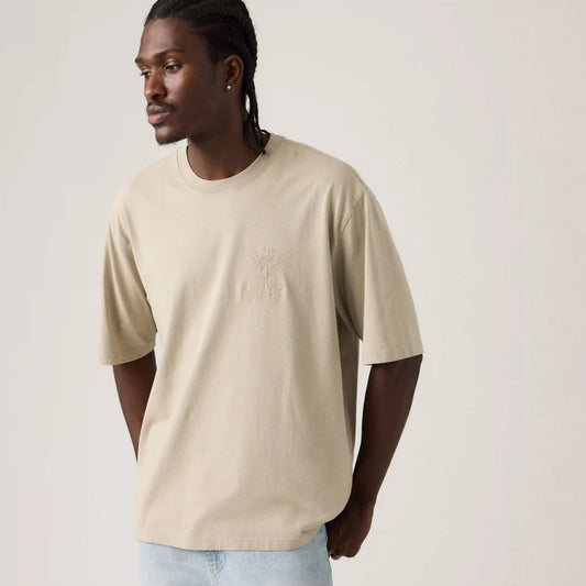 Loose Half-Sleeve Embroidered Graphic T-Shirt