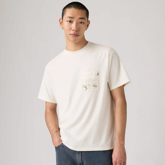 Loose Vintage Graphic Pocket T-Shirt