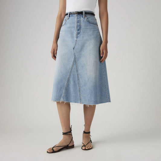 High-Rise A-Line Decon Skirt
