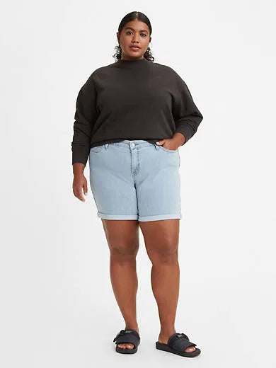 Mid Length Women's Shorts (Plus Size)