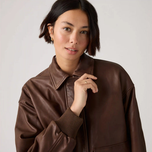 Genuine Leather Kennedy Dad Jacket