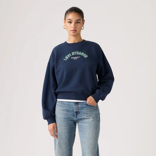 Graphic Logo Vintage Boxy Sweatshirt