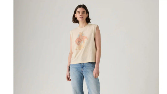 Graphic Boxy Tank Top