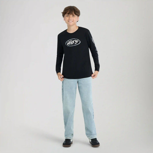 Skater Doodle Longsleeve Tee Big Boys 8-20