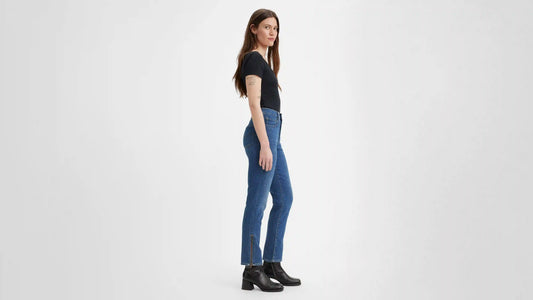 724 High Rise Straight Button Shank Women's Jeans