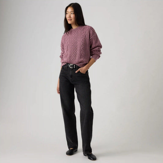 Leilah Cable Crewneck Sweater