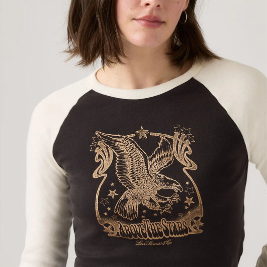 Graphic Logo Essential Raglan Long-Sleeve T-Shirt