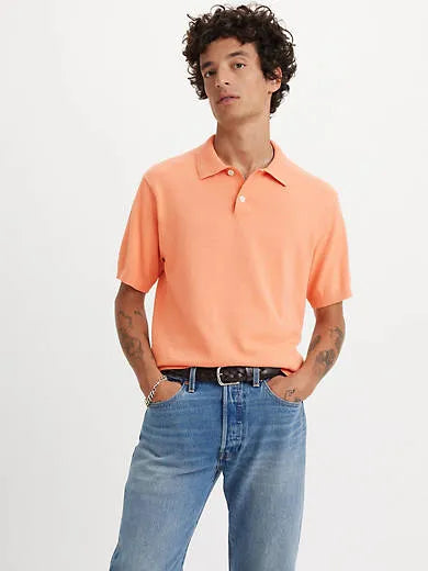 Sweater Knit Polo Shirt