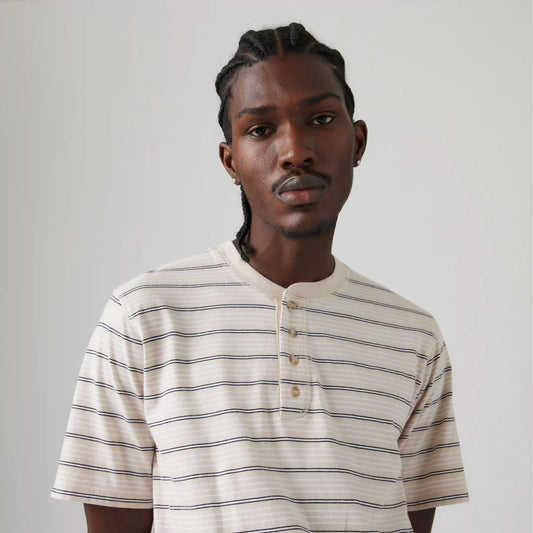Short Sleeve Four Button Henley