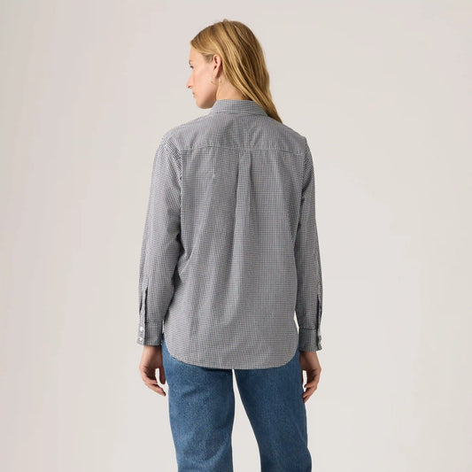 Harlie Novelty Ruffle Boyfriend Shirt