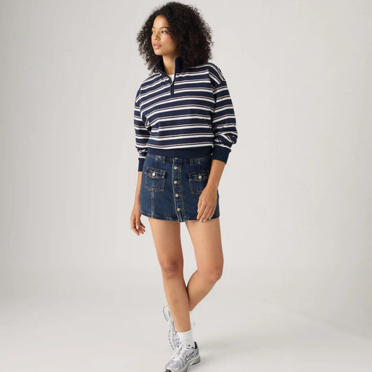 Button Front Skort