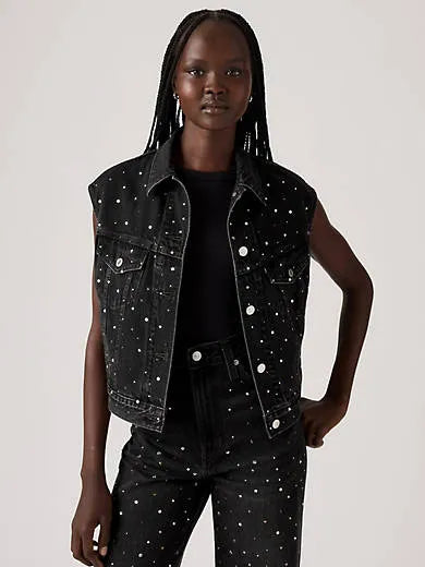 Shrunken '90s Trucker Vest