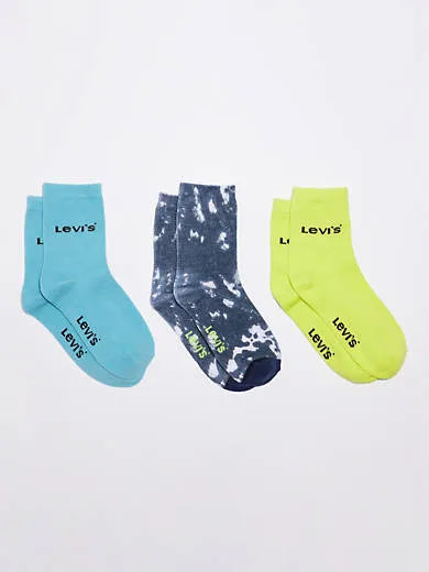 Moody Tie Dye Short Cut Socks (3 Pack)