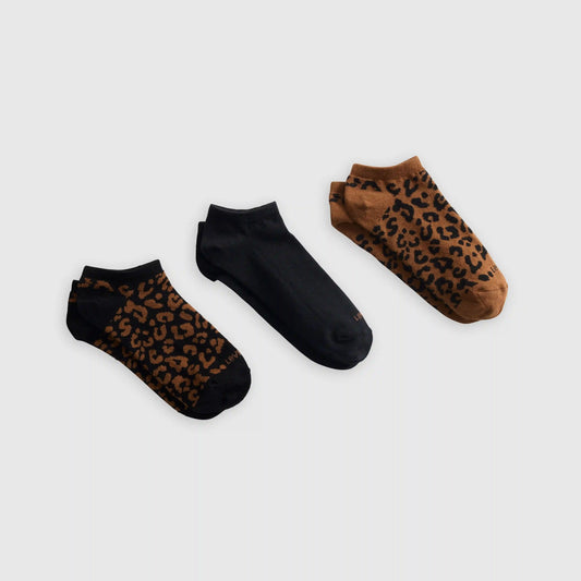 Low Cut Leopard Socks (3-Pack)