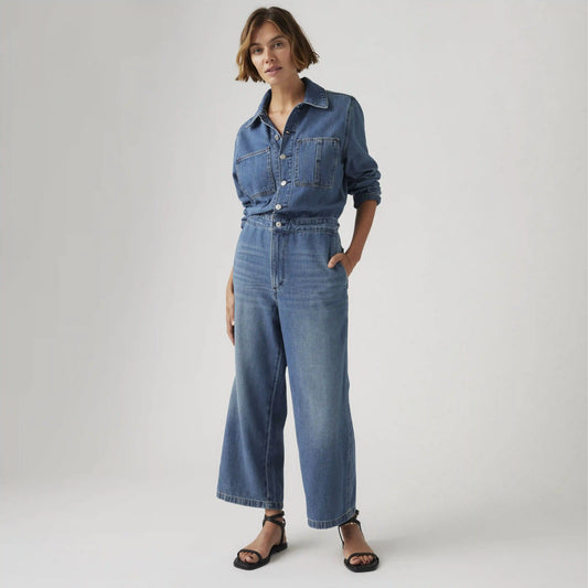 Linen+ Denim Iconic Jumpsuit