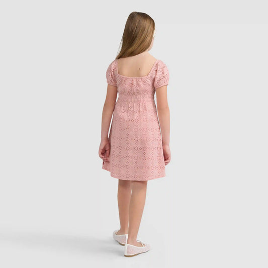 Eyelet Dress Little Girls 4-6X