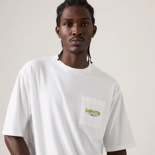 Half-Sleeve Loose Graphic Pocket T-Shirt