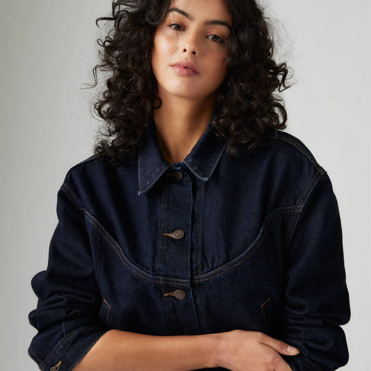 Shrunken '90s Western Trucker Jacket
