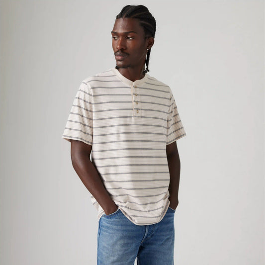 Short Sleeve Four Button Henley