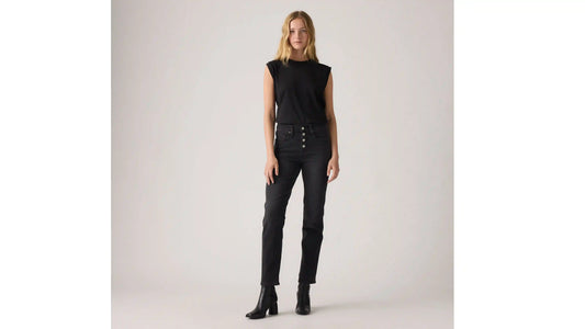 724 High Rise Button Fly Straight Women's Jeans