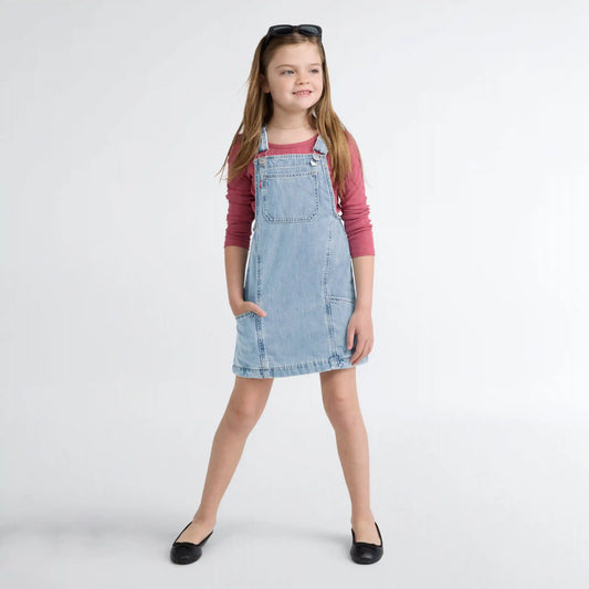 Denim Side Pocket Skirtall Little Girls 4-6