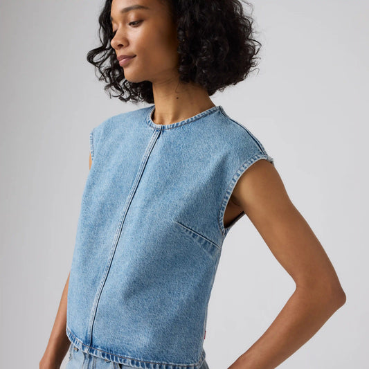 Denim Sleeveless Tee