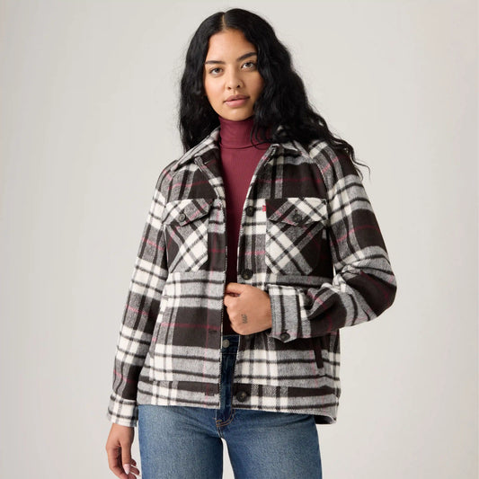 Raglan Sleeve Shirt Jacket