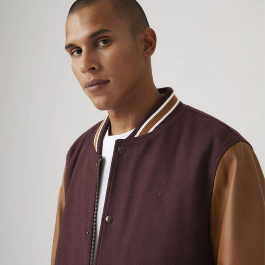 Mixed Media Varsity Jacket