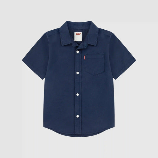 Short Sleeve Woven Shirt Little Boys 4-7
