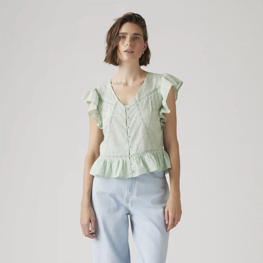 Aniston Short-Sleeve Blouse