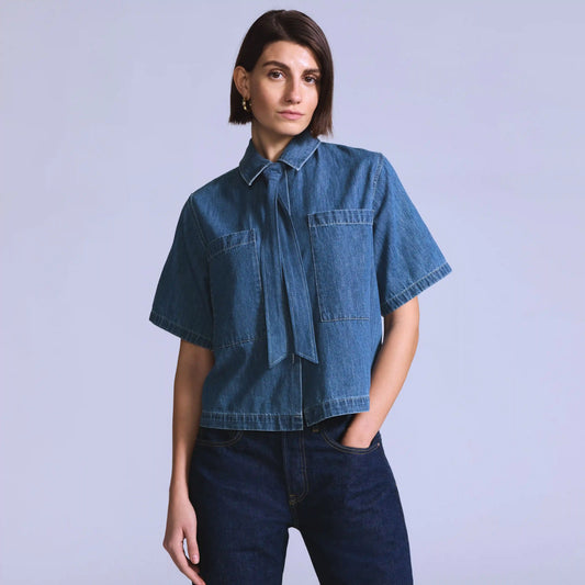 Women's Short-Sleeve Cafe Top