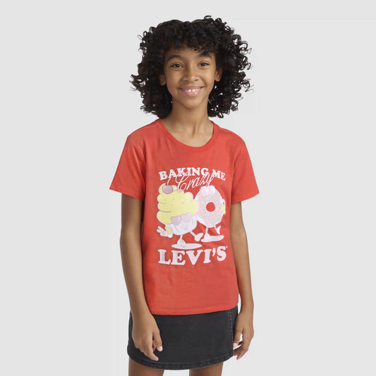 Short Sleeve Bake Graphic Tee Big Girls 7-16