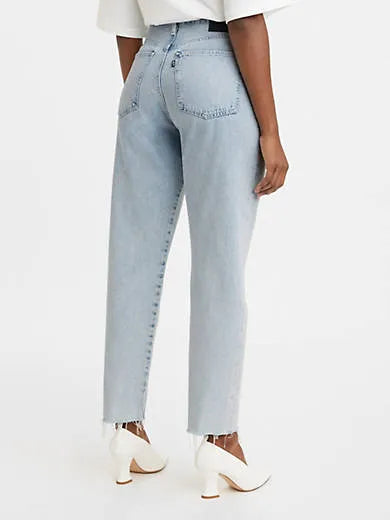 Pleated Column Women's Jeans
