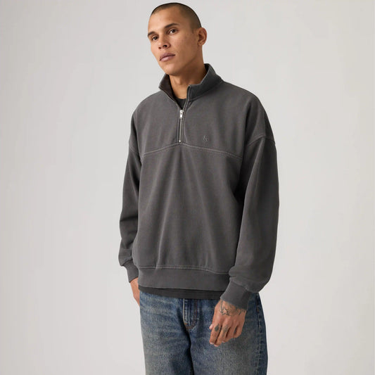 Marina Garment Dye Quarter-Zip Sweatshirt