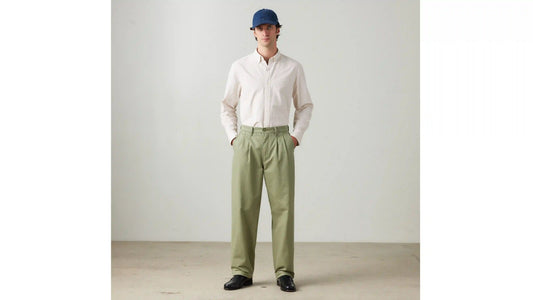 XX Chino Loose Straight Pleated Men's Pants