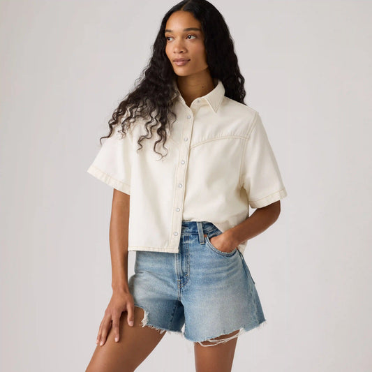 Logan Short-Sleeve Denim Shirt