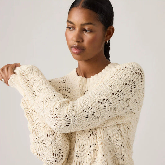 Hope Long-Sleeve Crochet Pullover