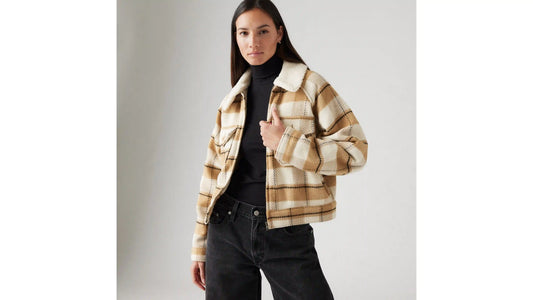 Shrunken '90s Flannel Jacket