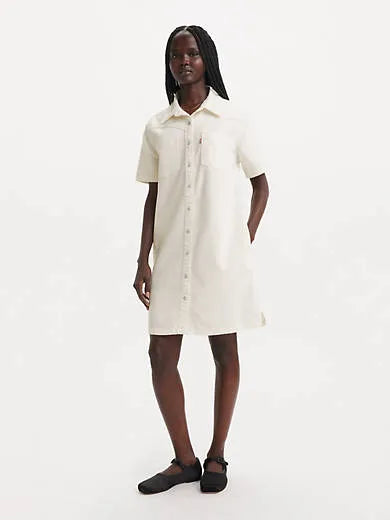 Louisa Short Sleeve Denim Dress