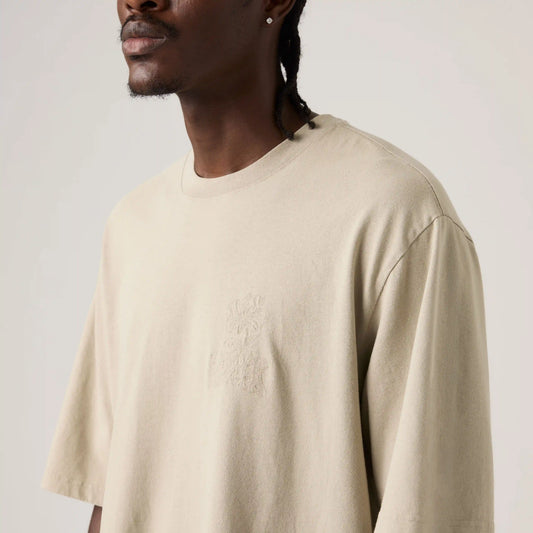 Loose Half-Sleeve Embroidered Graphic T-Shirt