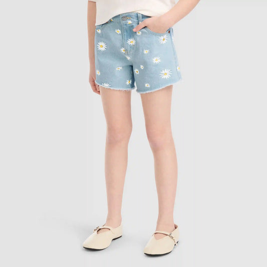 Dasiy Denim A Line Shorts Big Girls 7-16