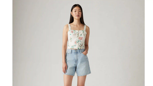 Lottie Short Sleeve Linen Top