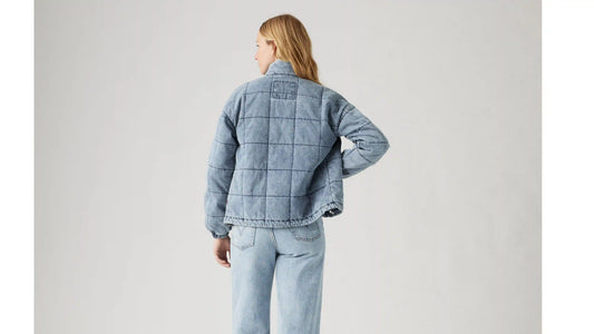Box Quilted Relaxed Cotton Jacket