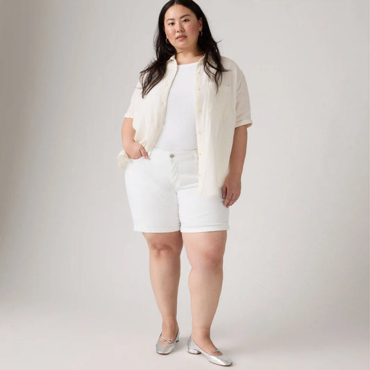 Mid Length Women's Shorts (Plus Size)