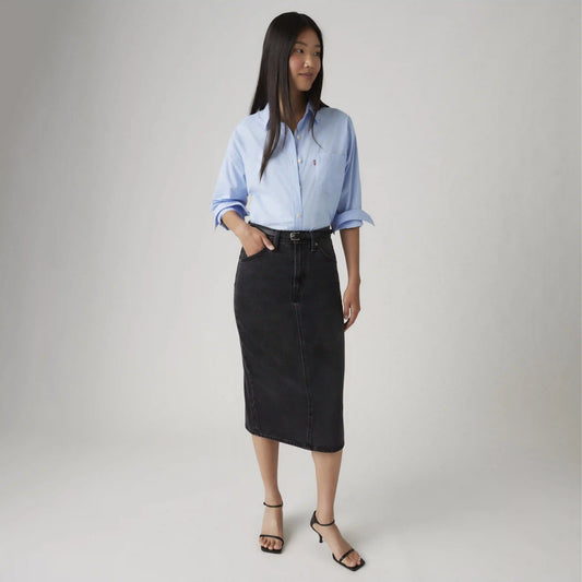 High Rise Slit Skirt