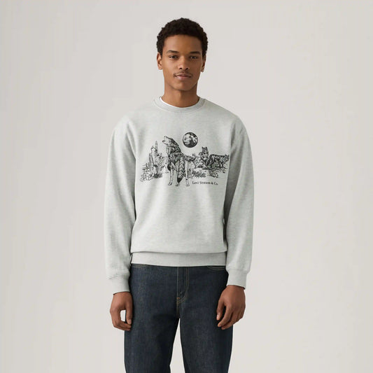 Relaxed Graphic Crewneck Sweatshirt